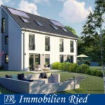 Neubau einer modernen Doppelhaushälfte in idyllischer Umgebung, sonnig gelegen in Bad Heilbrunn